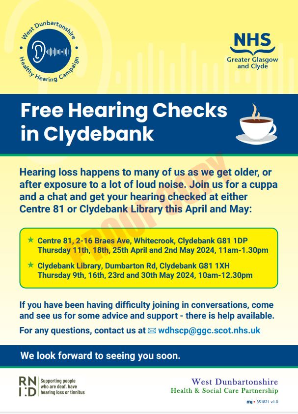 Free Hearing Checks in Clydebank